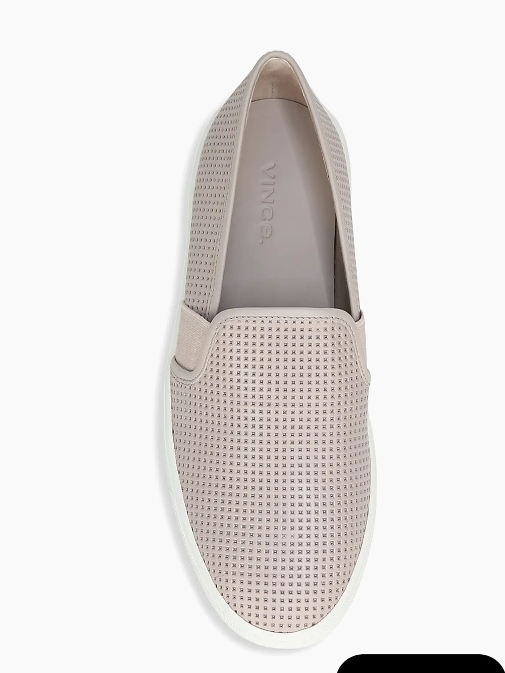 Vince Blair Perforated Leather Slip-On Sneakers Size 9